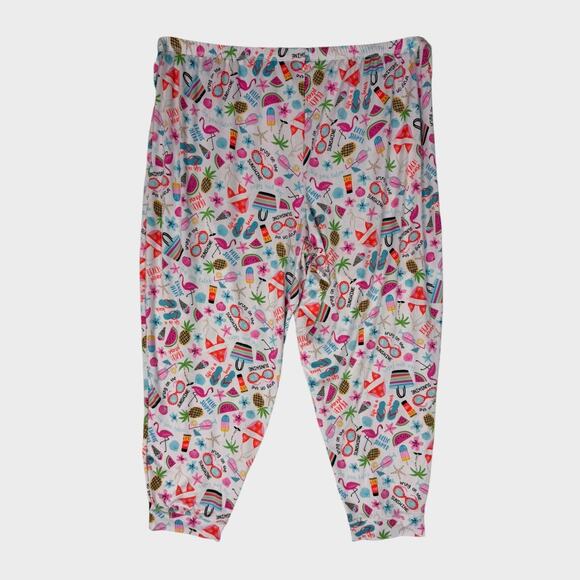 Secret Treasures Summer Print Plus Size 3X Pajama Pants 22W - 24W - Picture 8 of 9